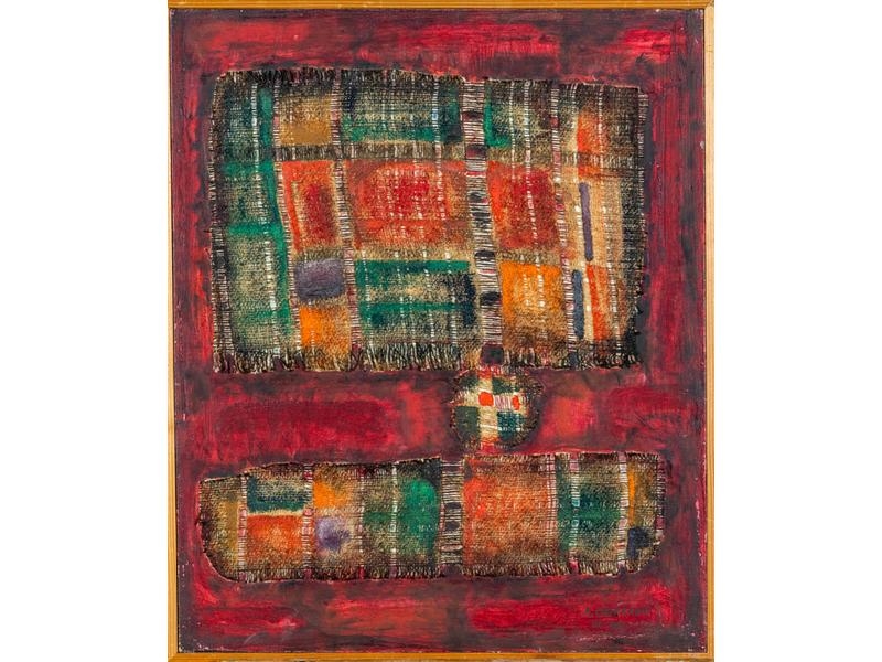 Artwork by Ahmed Cherkaoui, Art du XXe - Collection Jean et Simonne Lacouture et à divers, Made of Technique mixte sur toile