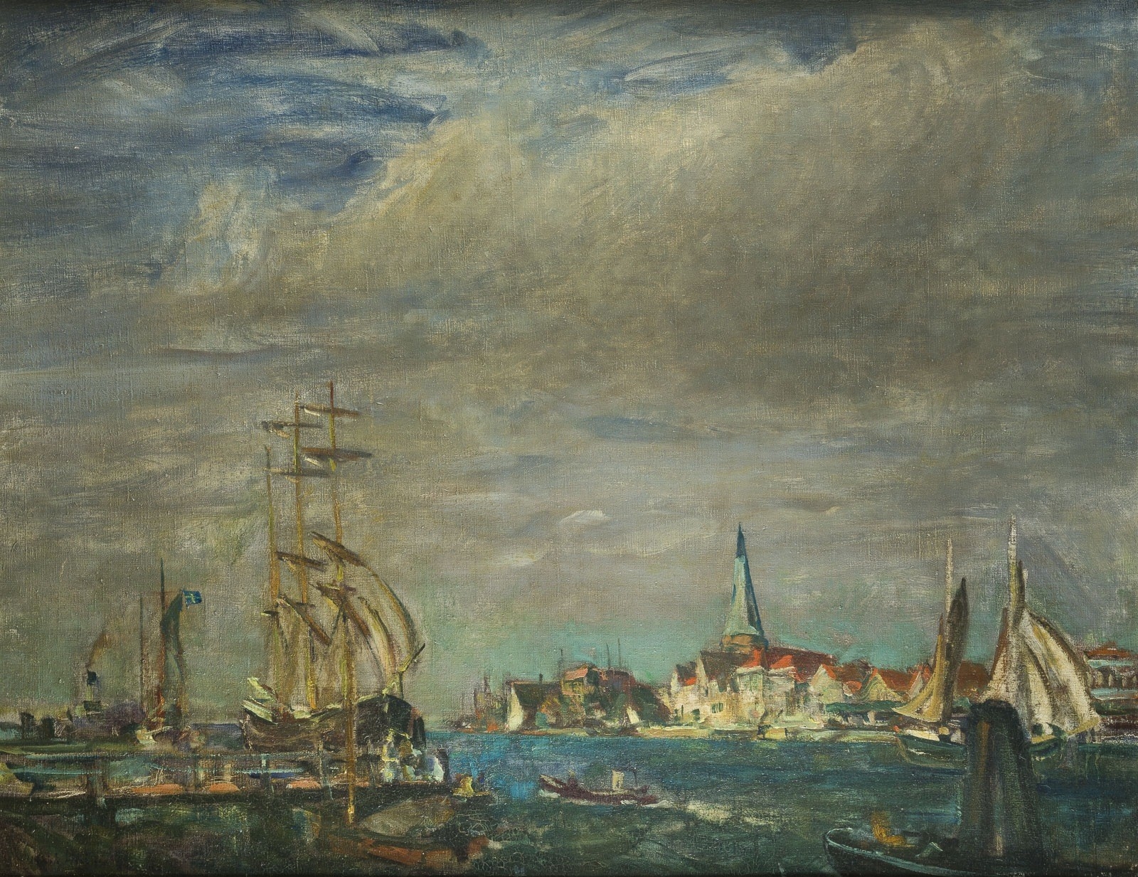 Ulrich Hübner | IM TRAVEMÜNDER HAFEN (1872) | MutualArt