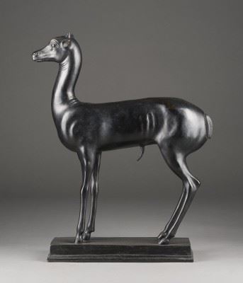STEHENDE ZWERGANTILOPE by Fritz Behn, 1878