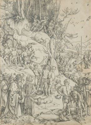 DIE MARTER DER ZEHNTAUSEND VON NIKOMEDIEN' (UM 1497/98 by Albrecht Dürer, circa 1497/1498