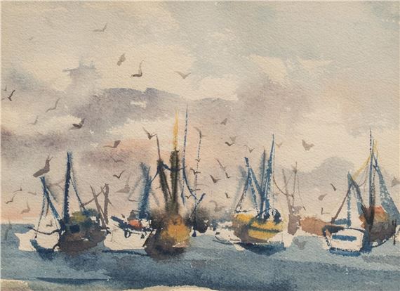 Janet Shook | Fishing Boats | MutualArt