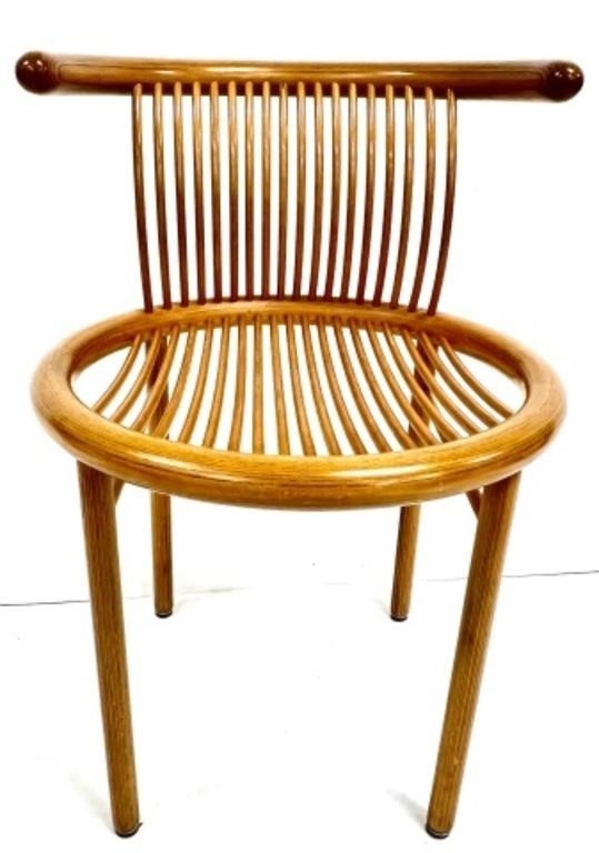 Artwork by Helmut Lubke, 4 Helmut Lubke Mid Century Dinning Chairs, Made of photo