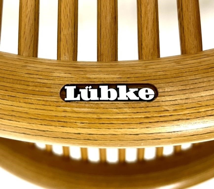 Artwork by Helmut Lubke, 4 Helmut Lubke Mid Century Dinning Chairs, Made of photo