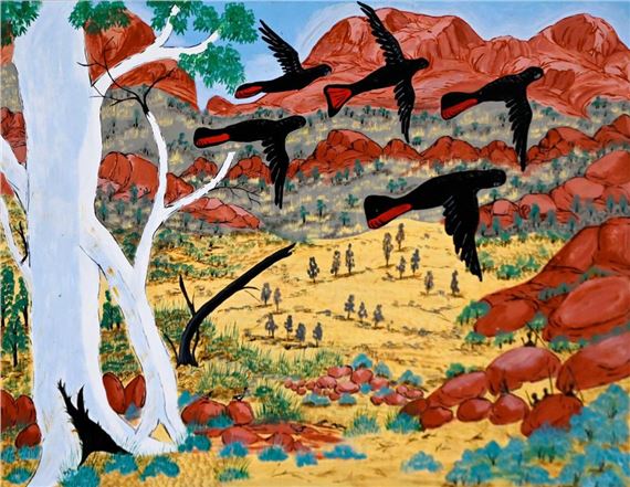 Carol Panangka Rontji | (Birds in Flight Over Central Australian ...