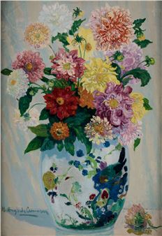 "Jarrón japonés", c.1930 - Hermen Anglada Camarasa