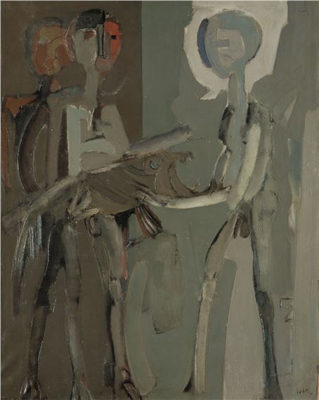 "Niños con pez", 1959 by José Parades Jardiel, 1959