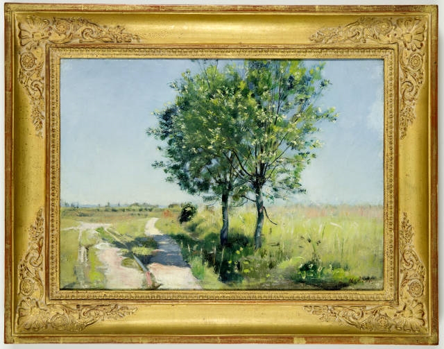 Artwork by Ferdinand Hodler, Weiden am Wegrand, Made of Oil on canvas