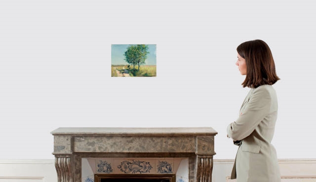 Artwork by Ferdinand Hodler, Weiden am Wegrand, Made of Oil on canvas