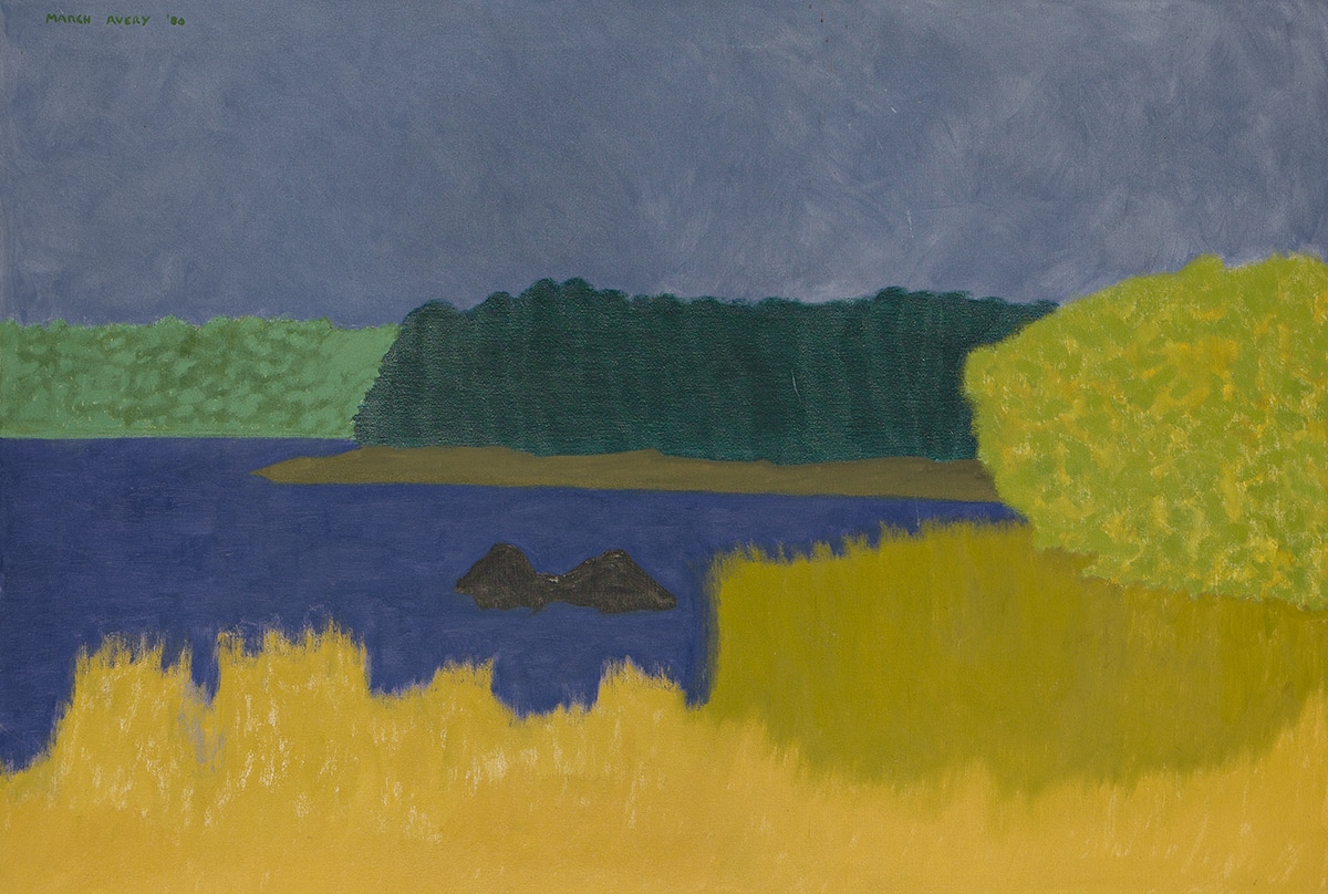 Artwork by March Avery, Dark Inlet, Made of Oil on canvas