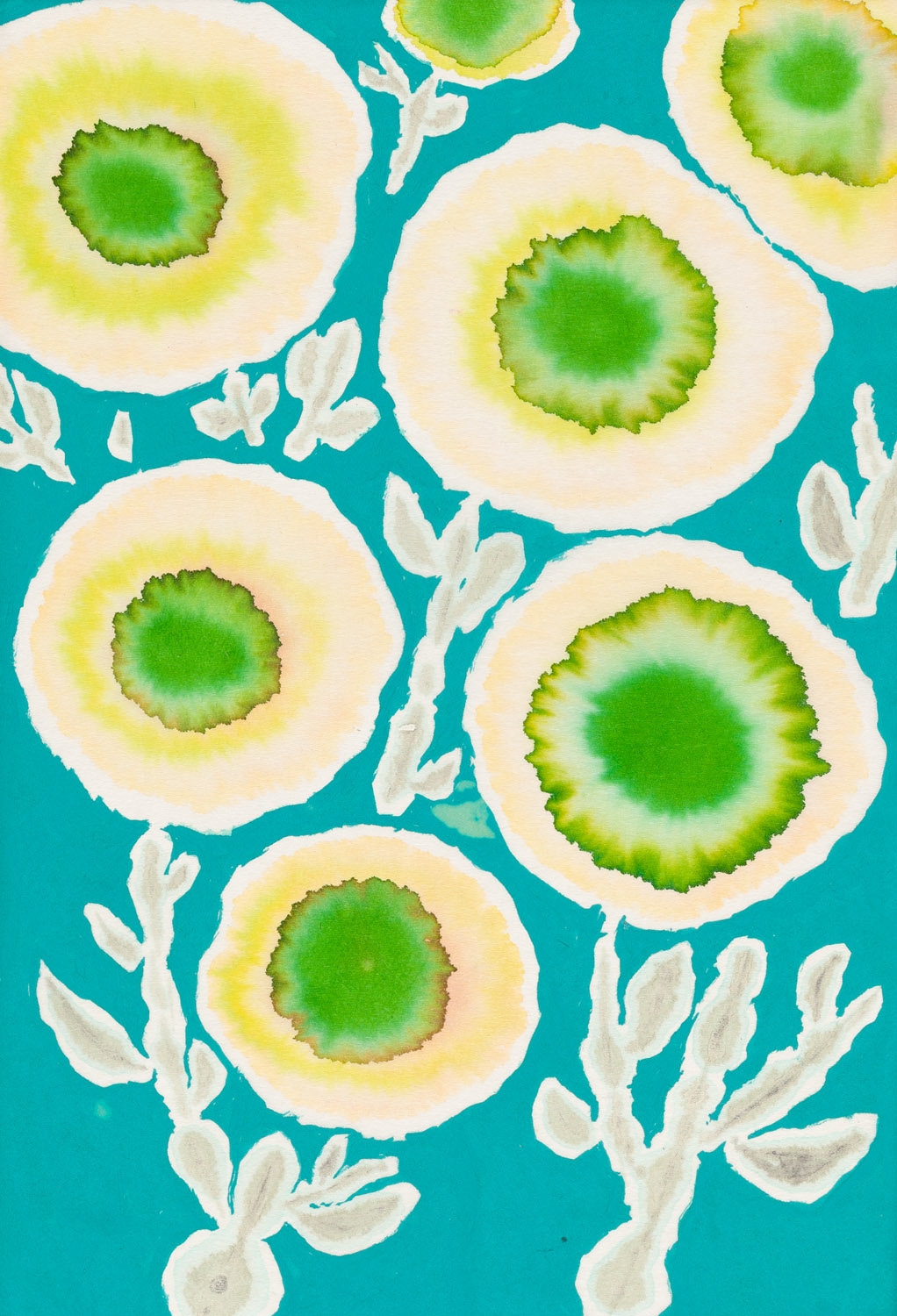 Artwork by Jerzy Rosolowicz, From the series: 'Unhappy, Made of watercolour, gouache/paper