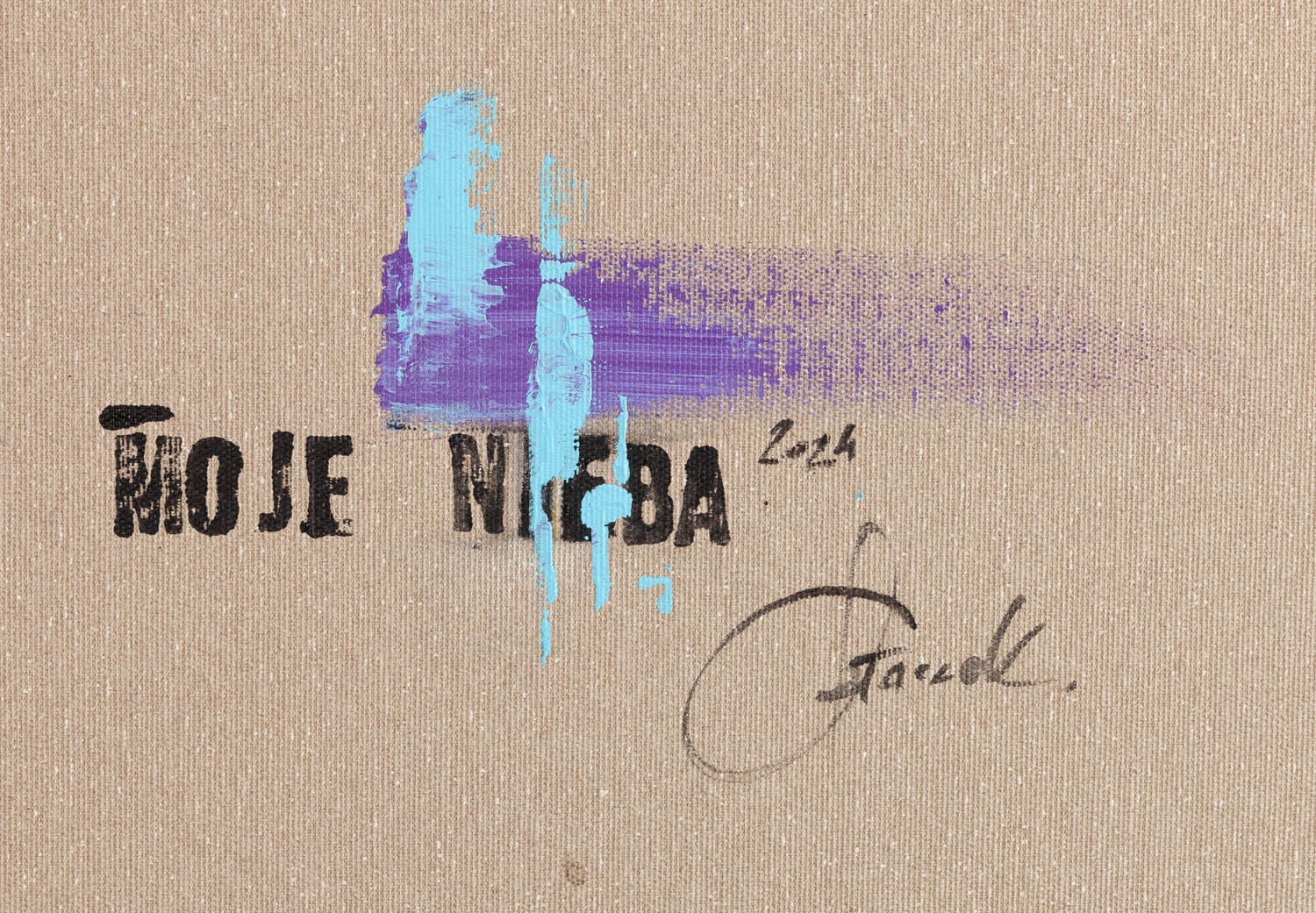 Artwork by Agnieszka Placzek, My Heavens, Made of acrylic/canvas