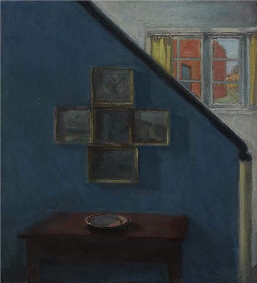 Interior with a staircase - Eiler Sørensen