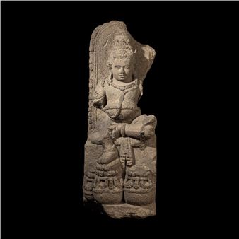An Indonesia Figure of Kubera, Central Java, 9th Century - Indonesian School, 9th Century