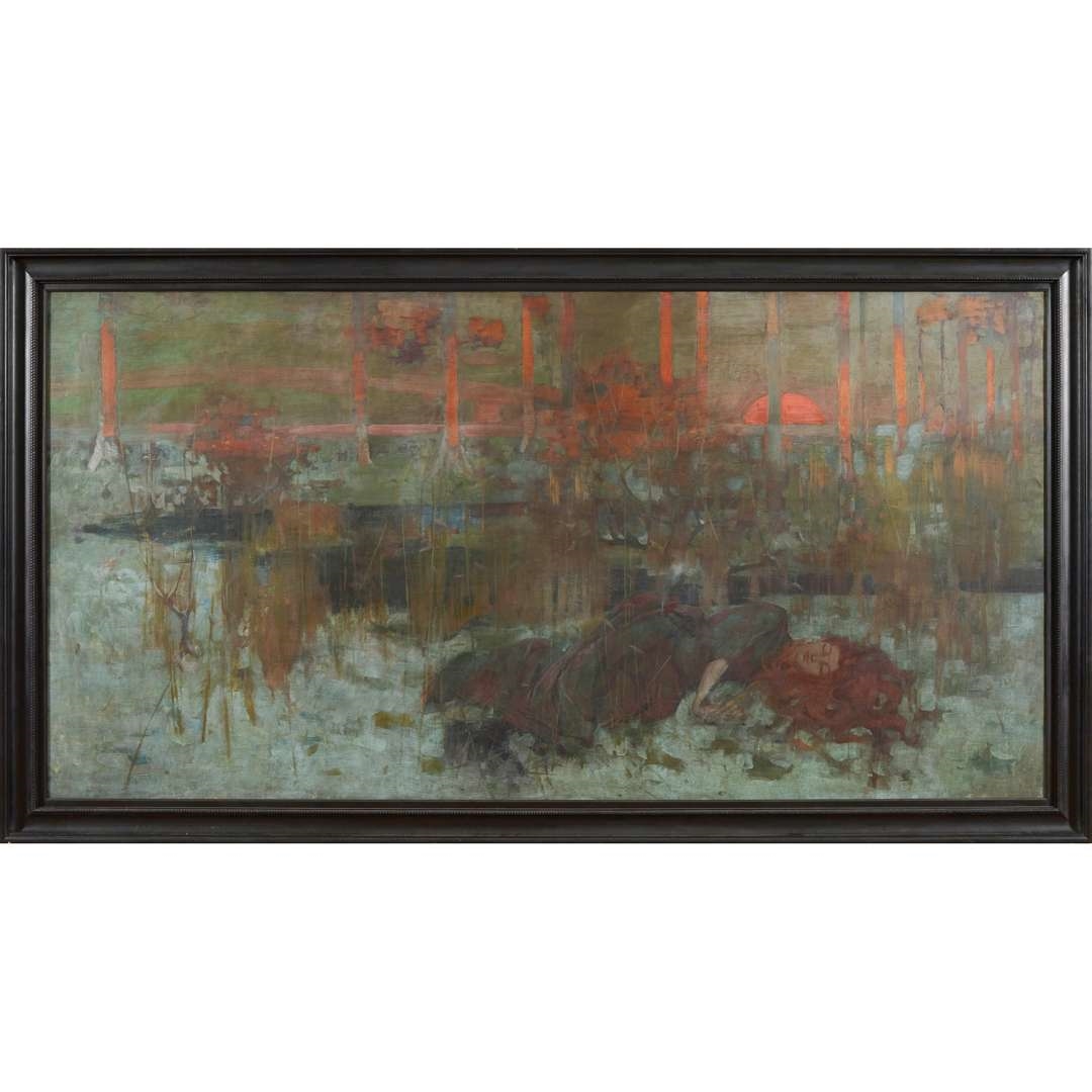 George Henry | THE BANKS OF ALLAN WATER: WINTER | MutualArt