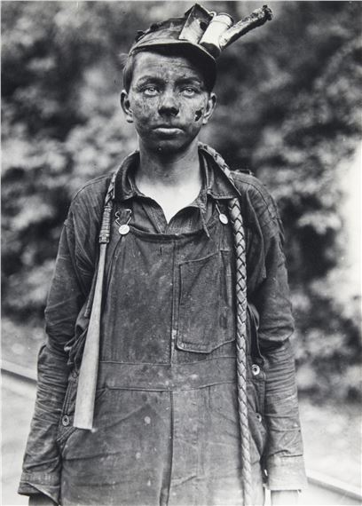 Young Driver in Mine by Lewis Hine, 1908