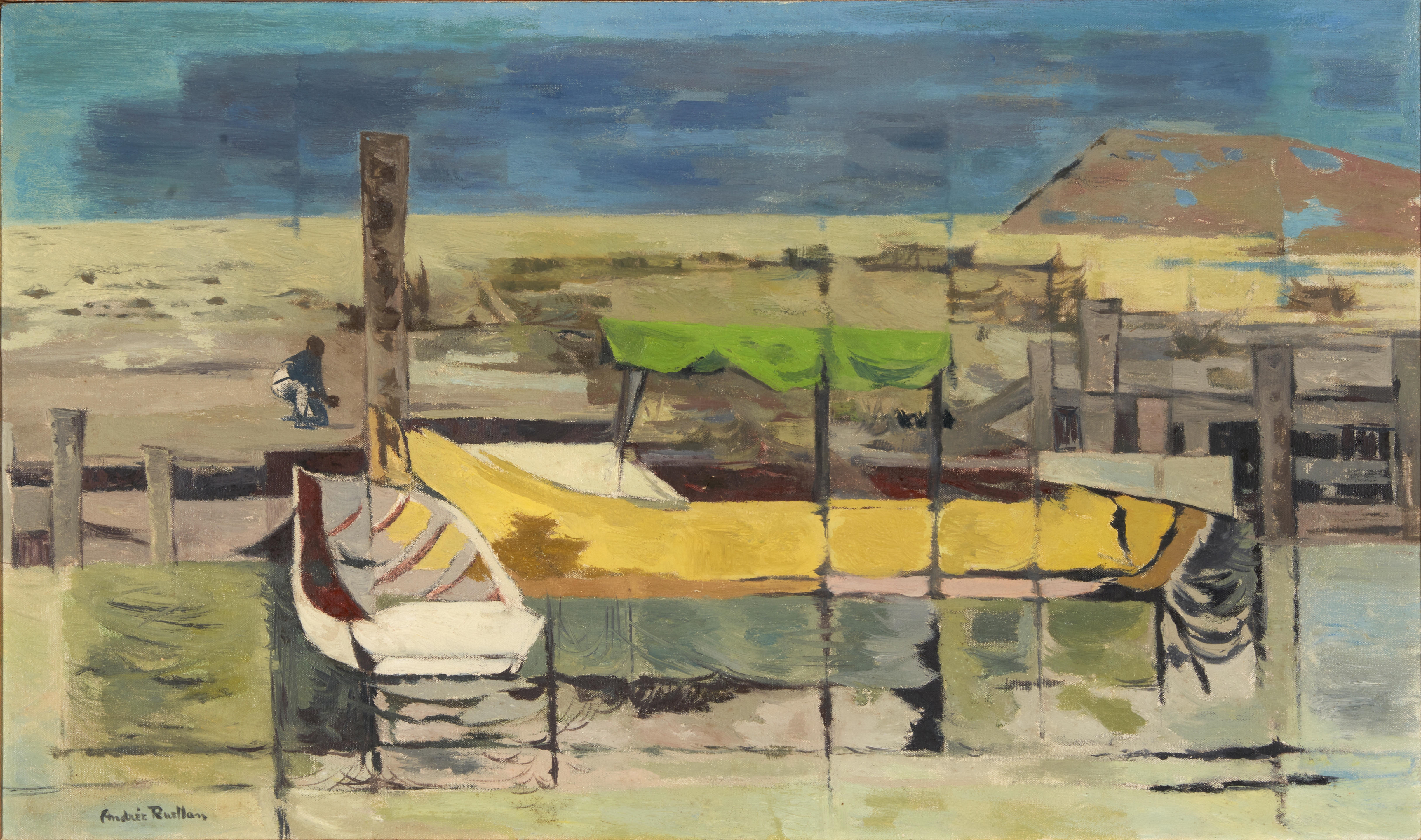 Artwork by Andrée Ruellan, Near Dalcour, Made of oil on canvas