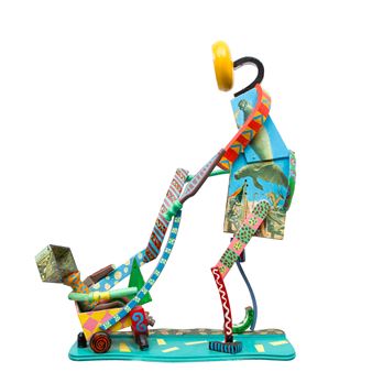 Maman promène bébé en carosse - Luc Guérard