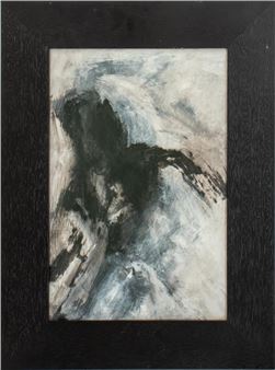 Christine Heller "The Man Who Fled" Acrylic Paper - Christine Heller