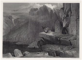 Sir Henry Edwin Landseer The Eagle's Nest 1876 engraving - Edwin Landseer