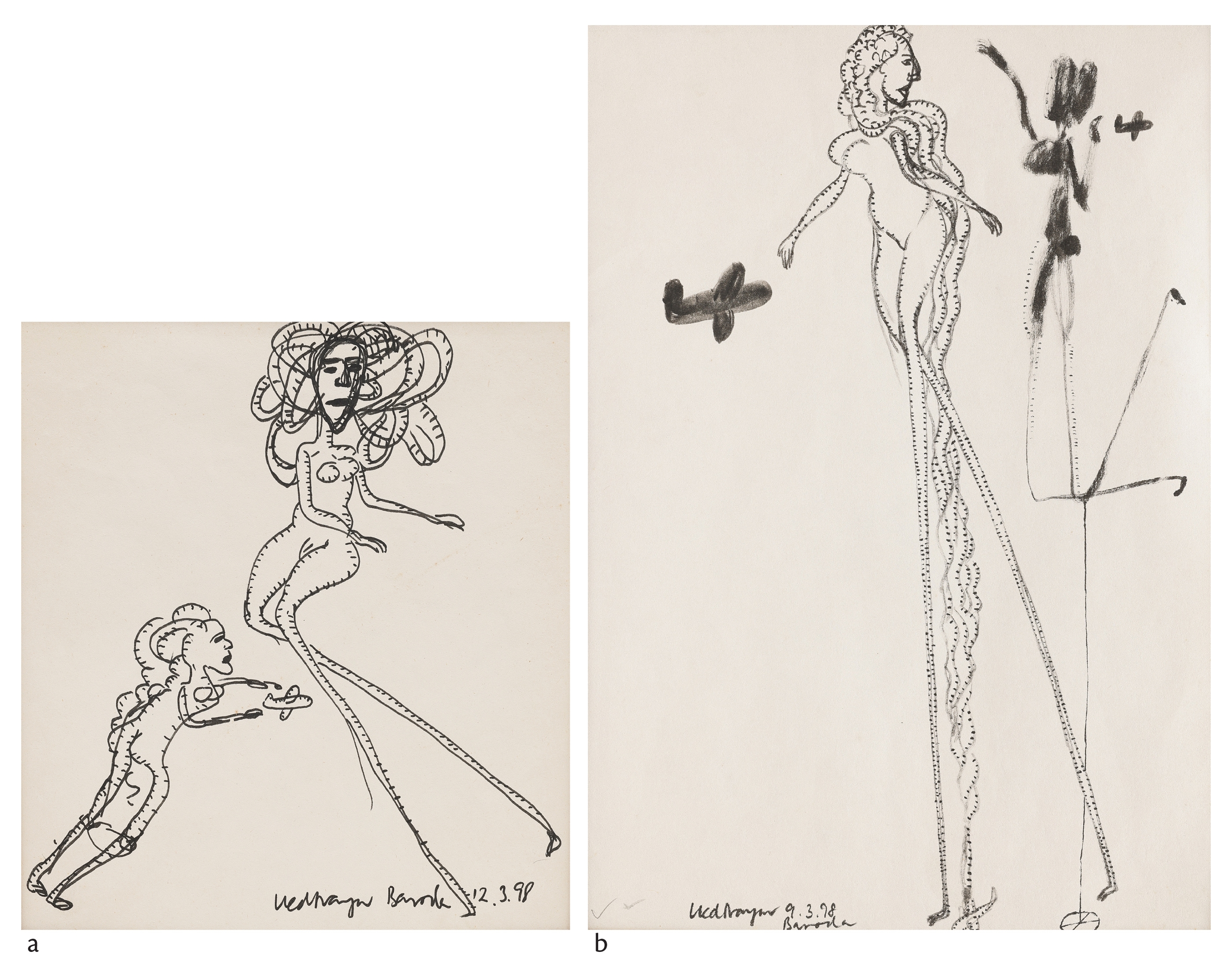 Artwork by Ved Nayar, Untitled, Made of Felt tip pen on paper