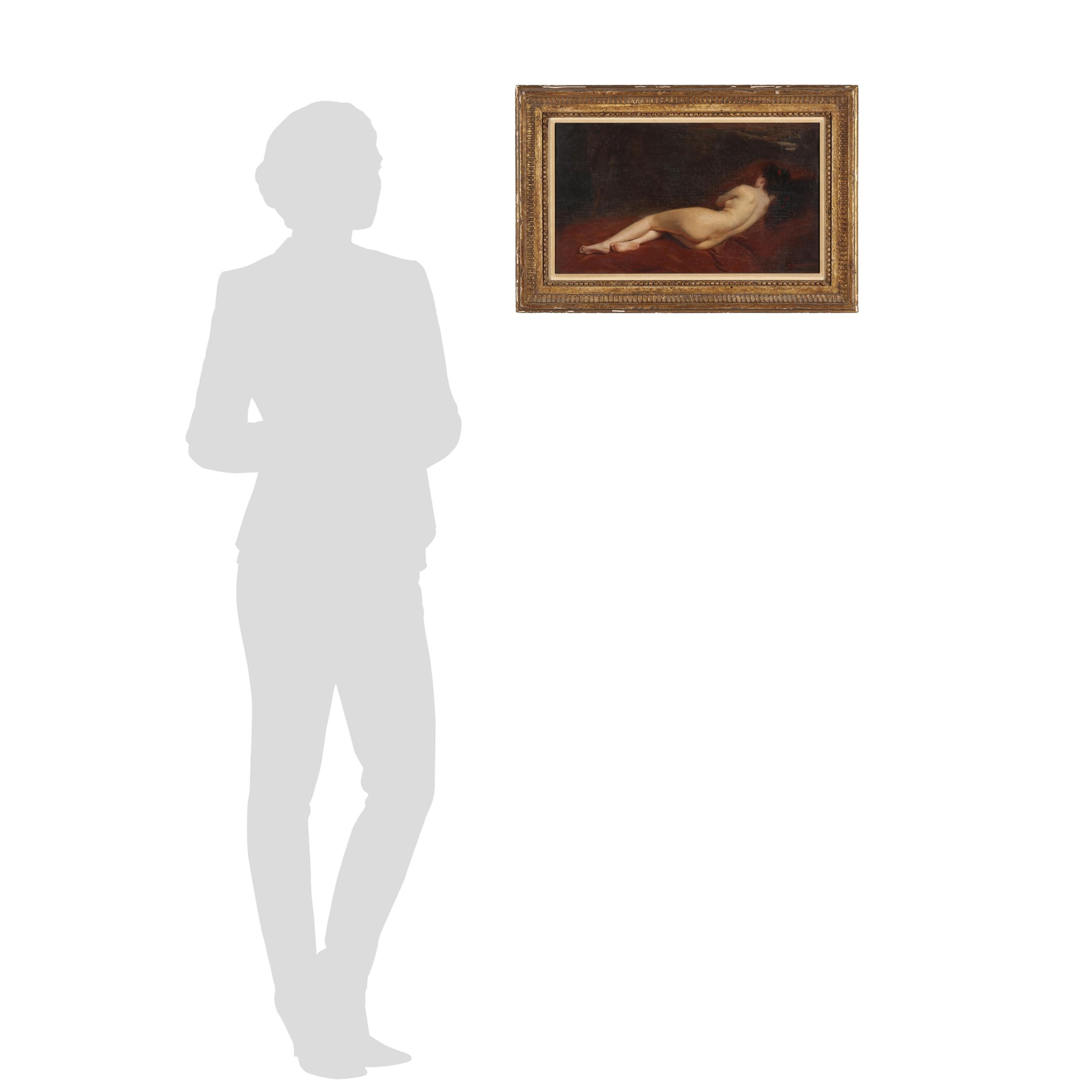 Artwork by Bernhard Zickendraht, An Odalisque, Made of Oil on canvas