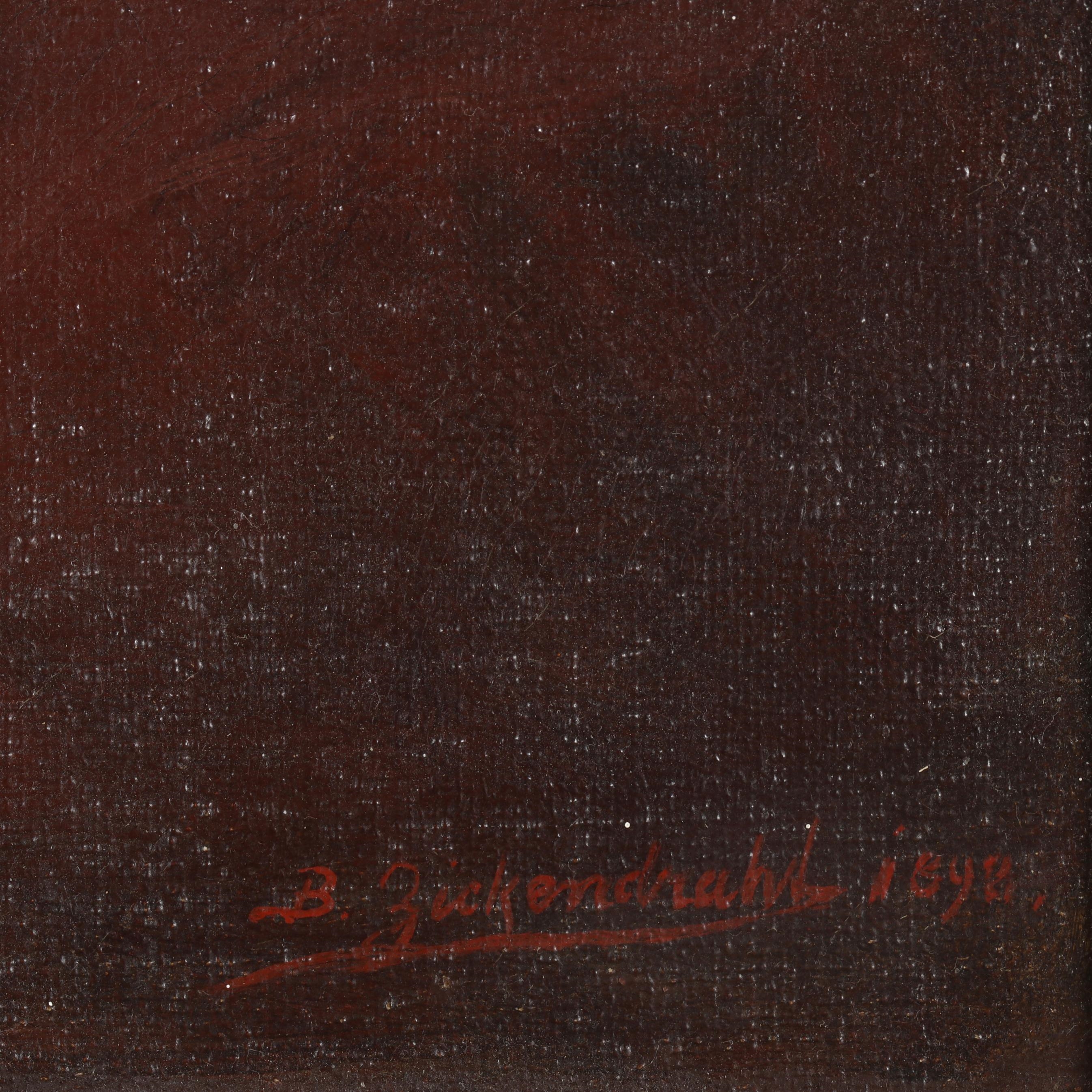 Artwork by Bernhard Zickendraht, An Odalisque, Made of Oil on canvas