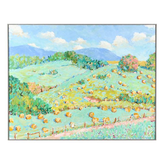 Kyle Highsmith | Hay Bales Near the Parkway (2002) | MutualArt