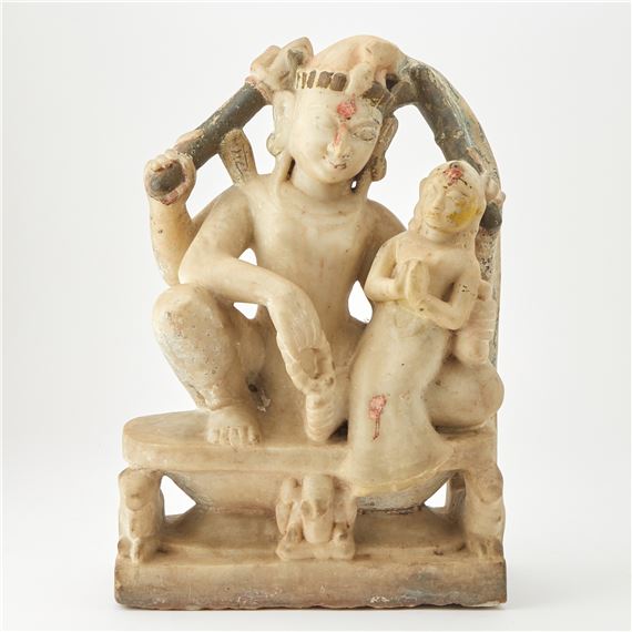 Indian Alabaster Figure of Vishnu18th century or earlier by Indian School, 18th Century, 18th century