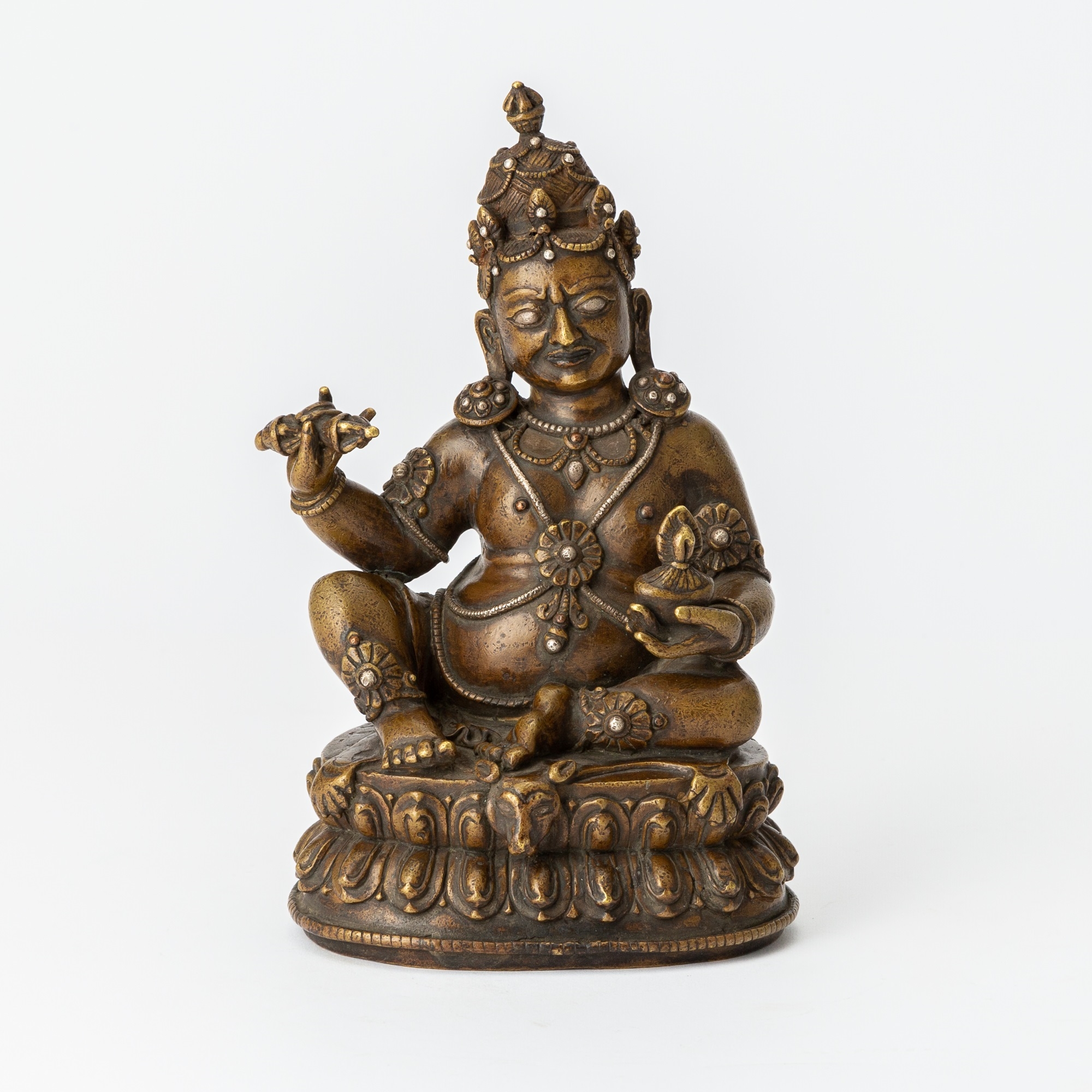 Artwork by Nepalese School, A Nepalese Bronze Figure of Kubera, Made of bronze