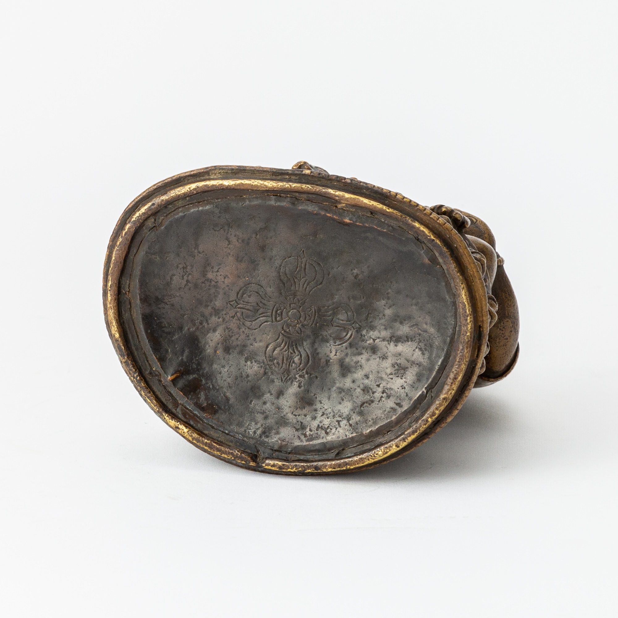 Artwork by Nepalese School, A Nepalese Bronze Figure of Kubera, Made of bronze