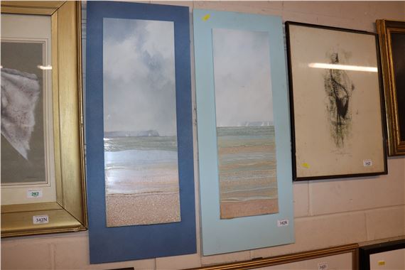 A pair of mixed media studies - Clive Gregory