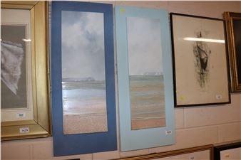 A pair of mixed media studies - Clive Gregory