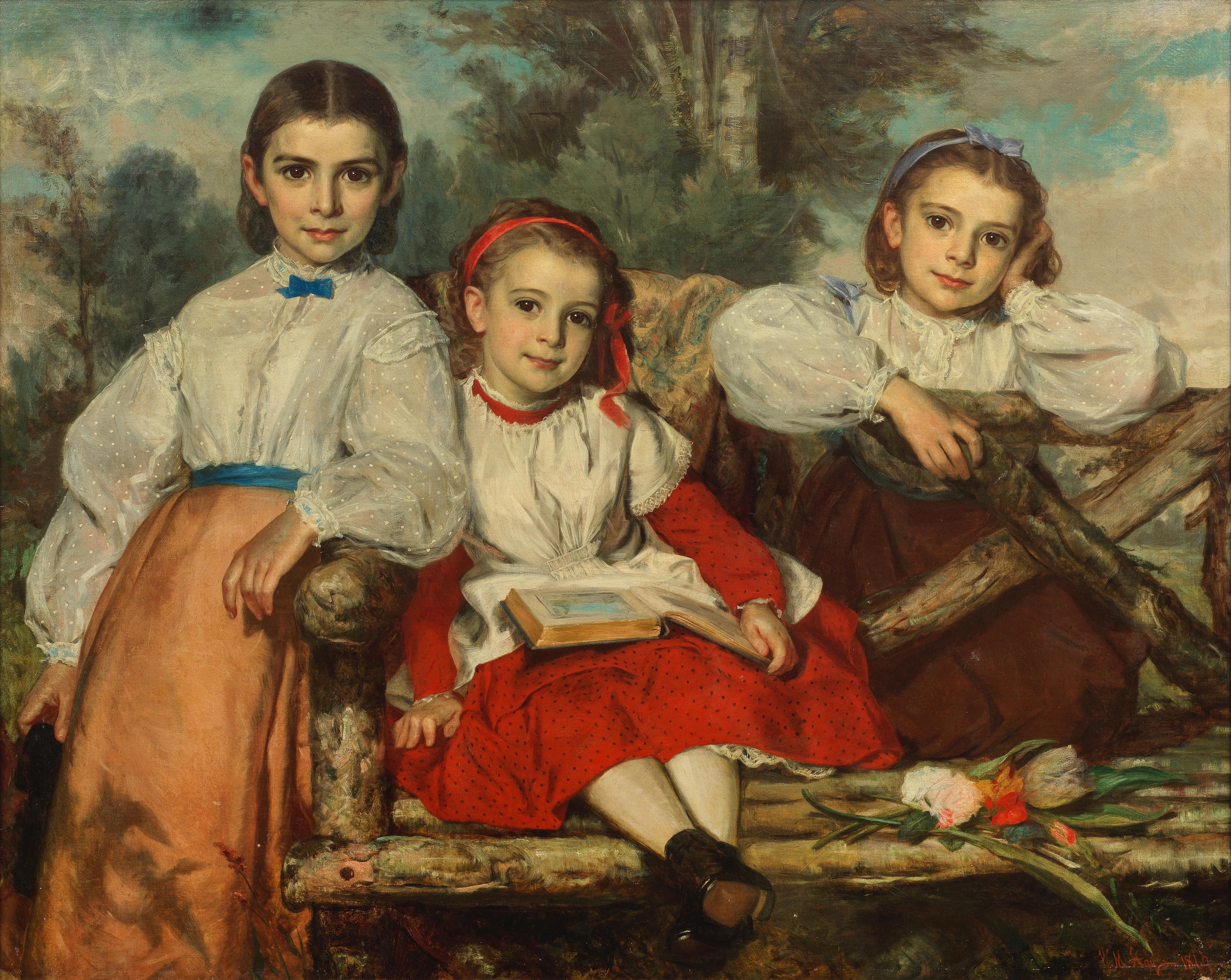 Artwork by William M. Hay, The Children of Charles Godfray, Esq, Made of oil on canvas