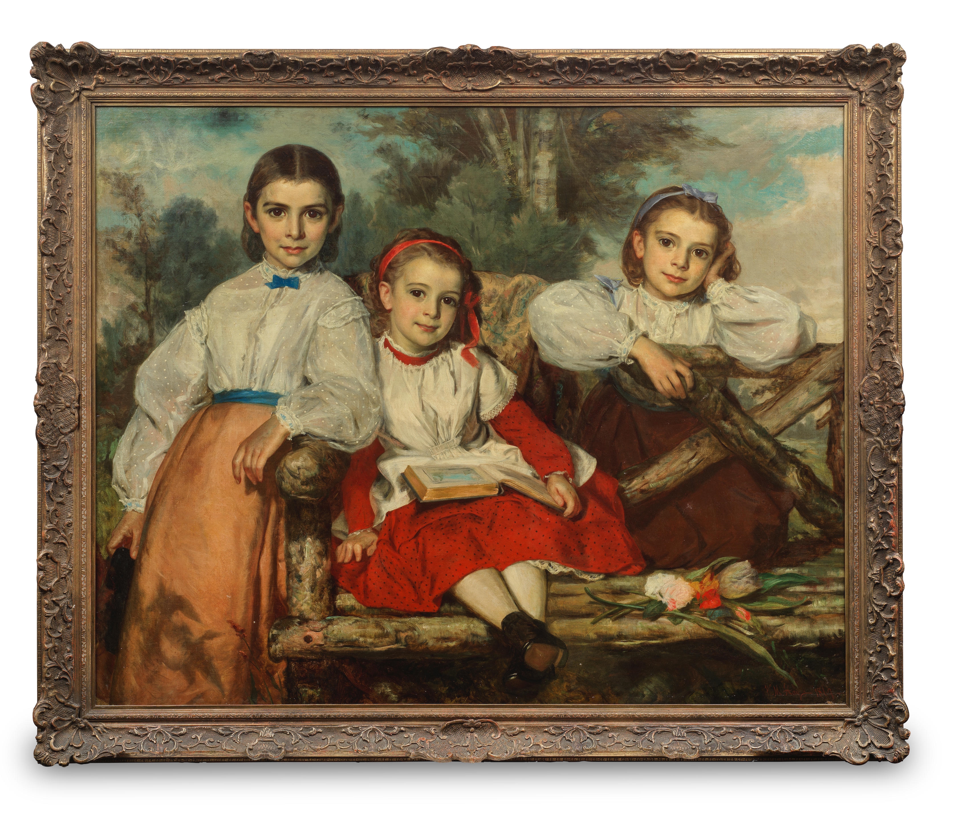 Artwork by William M. Hay, The Children of Charles Godfray, Esq, Made of oil on canvas