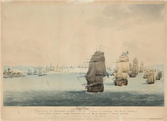 “Representing the british fleet” &amp; “Representing the Glorius victory” - Joseph Constantine Stadler