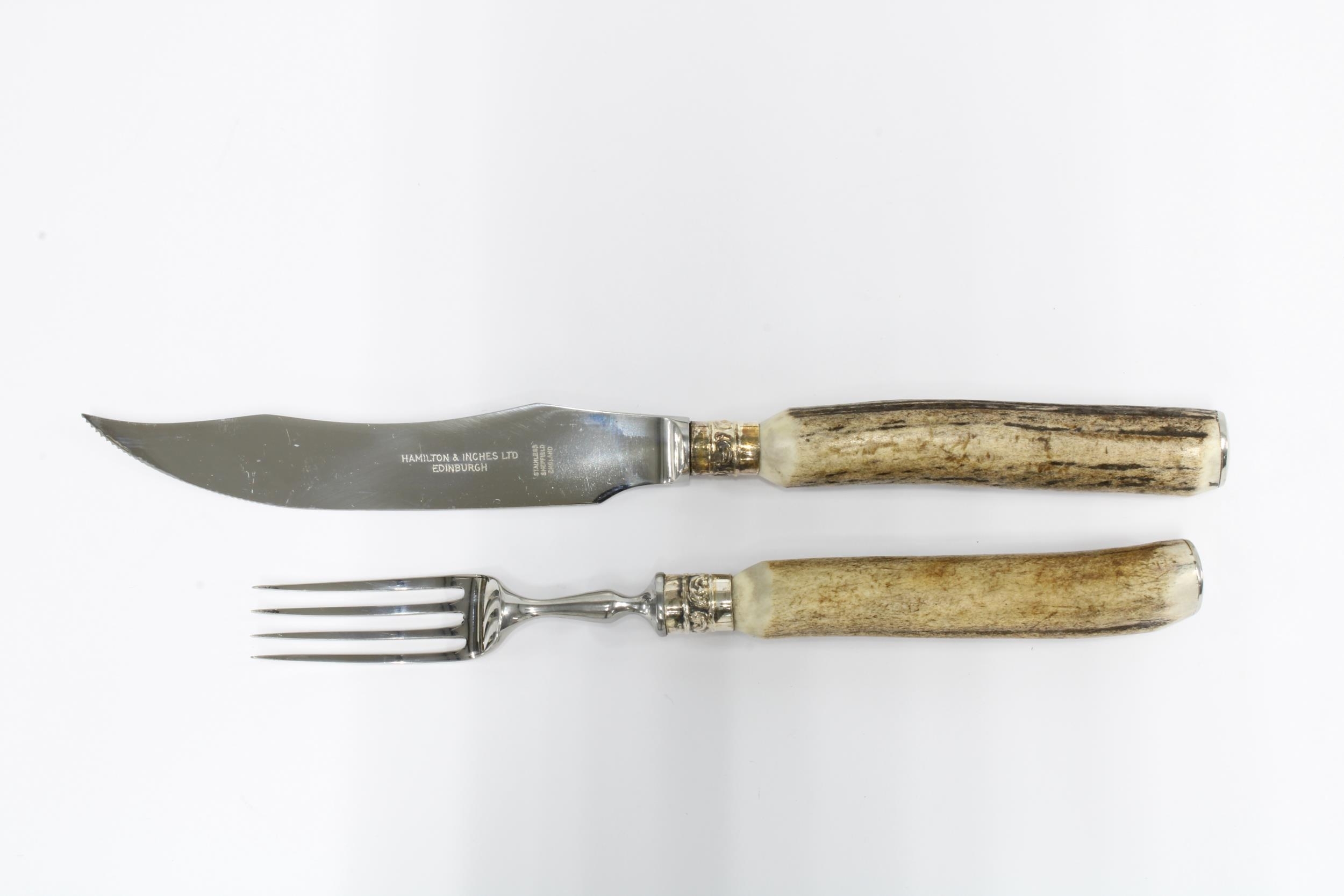 Hamilton | Hamilton & Inches cased set of steak knives and forks ...