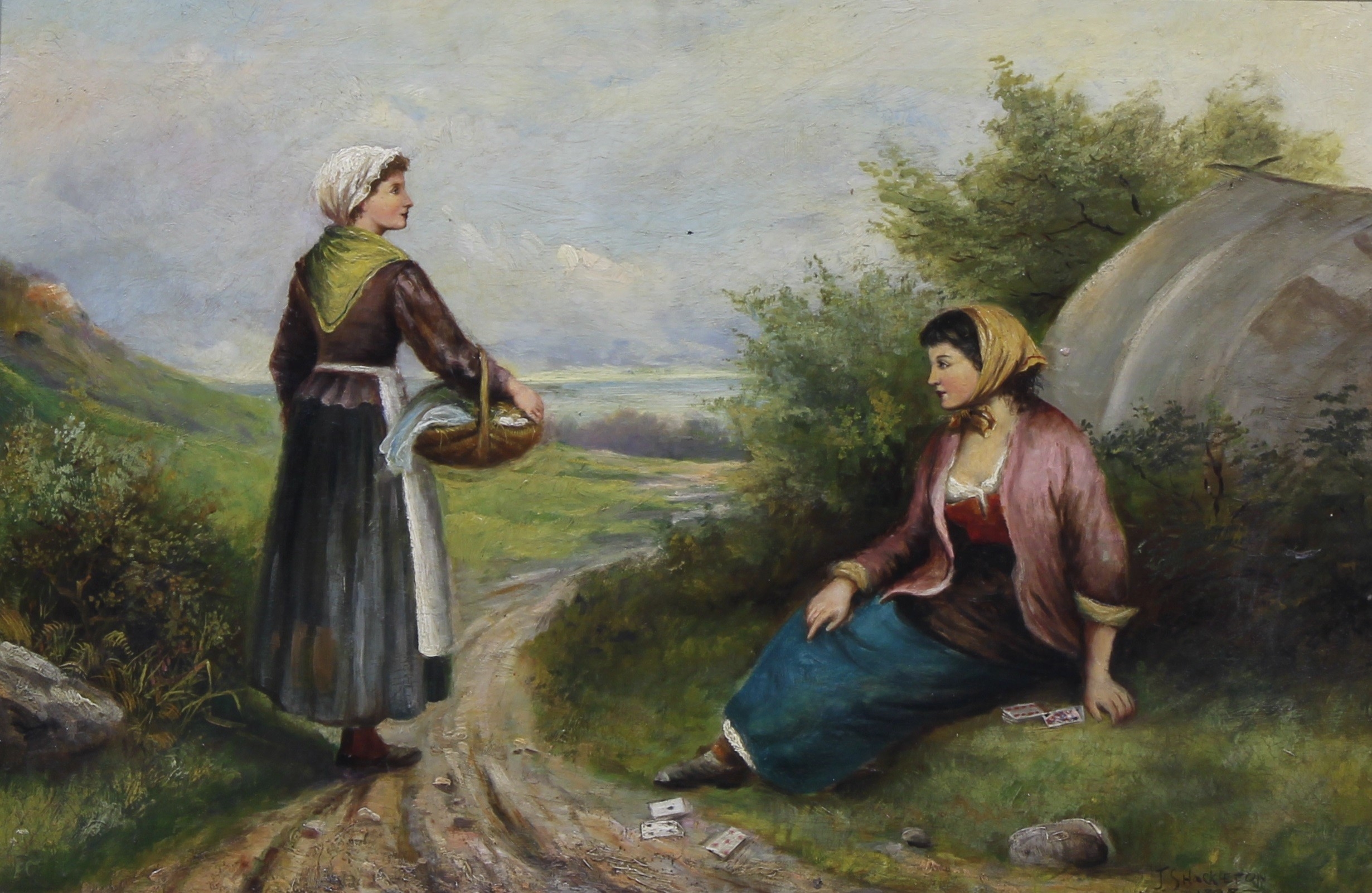 J Shackleton | The Fortune Teller (1898) | MutualArt