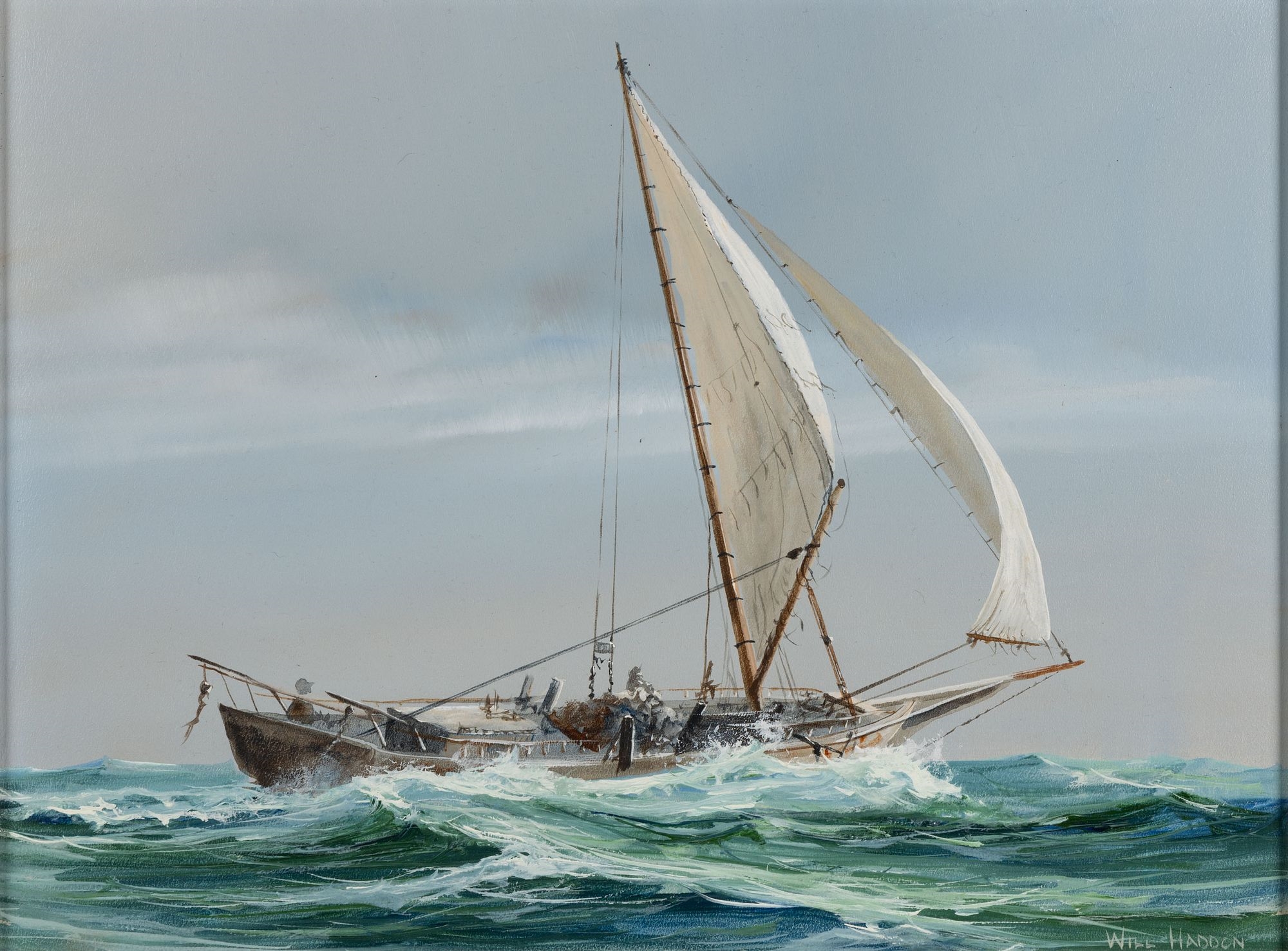 Artwork by Will Haddon, NAUTICAL PAINTING, Made of PAINTING, acrylic on masonite