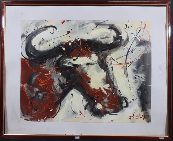 Tête de taureau by Marc Flament