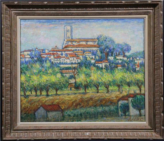 Village aux oliviers - Isaac Lisie