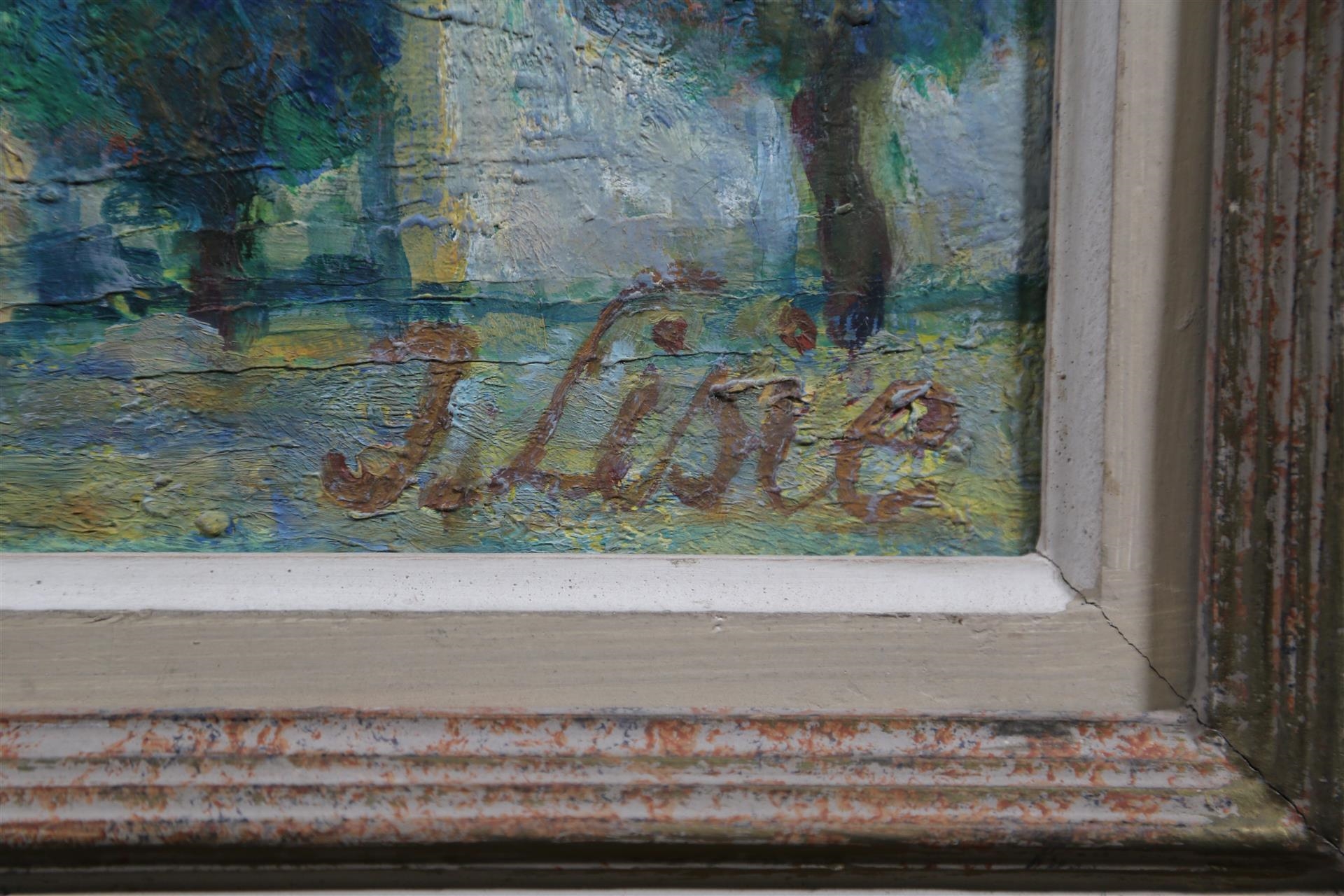 Artwork by Isaac Lisie, Village aux oliviers, Made of oil on canvas