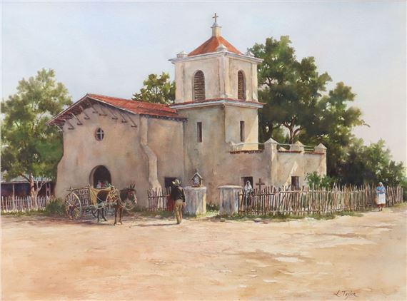 Alamo Village Church by Loretta Taylor