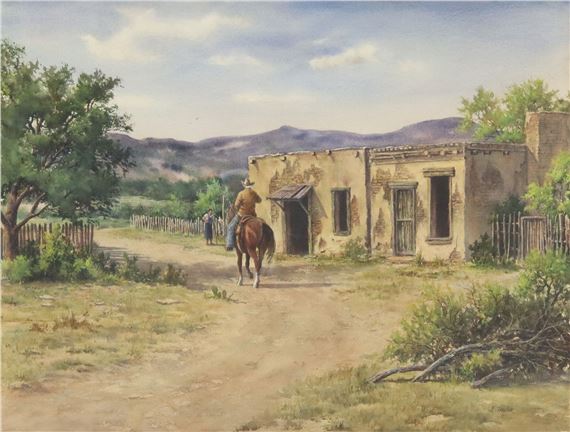 Southwest Adobe House by Loretta Taylor
