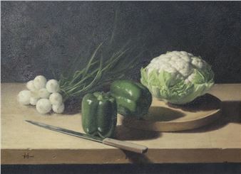 Still Life with Cauliflower - Helen Bacon Hoffman