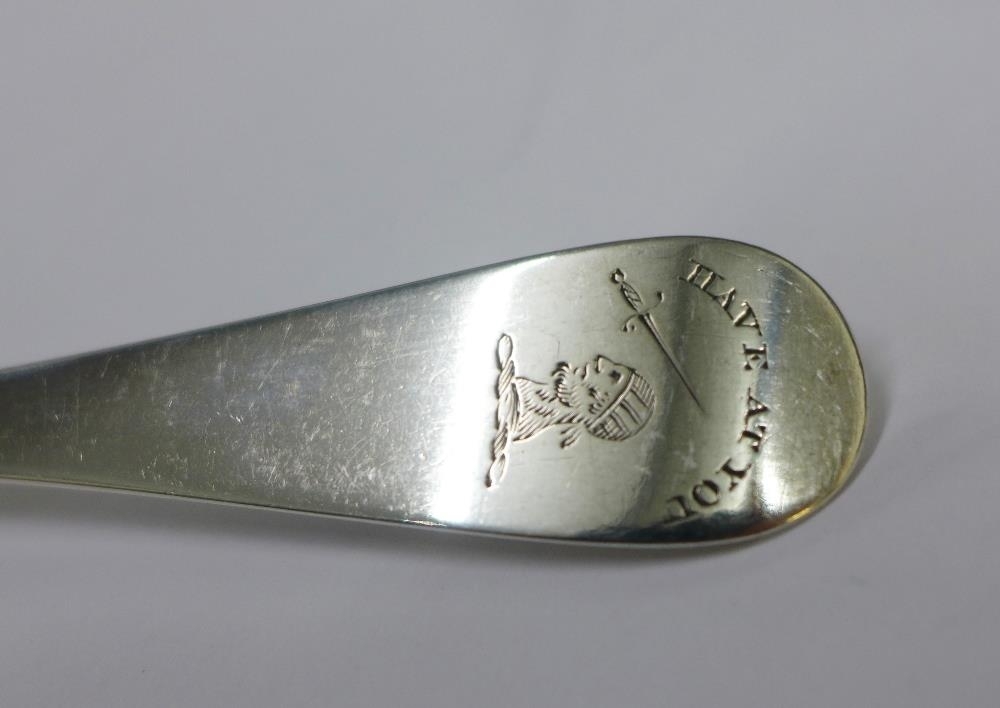 Artwork by John Smyth, Irish silver fiddle pattern spoon, Made of silver