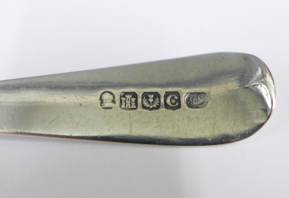 Artwork by John Smyth, Irish silver fiddle pattern spoon, Made of silver