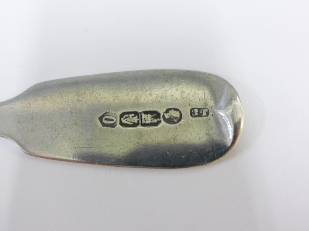 Artwork by John Smyth, Irish silver fiddle pattern spoon, Made of silver