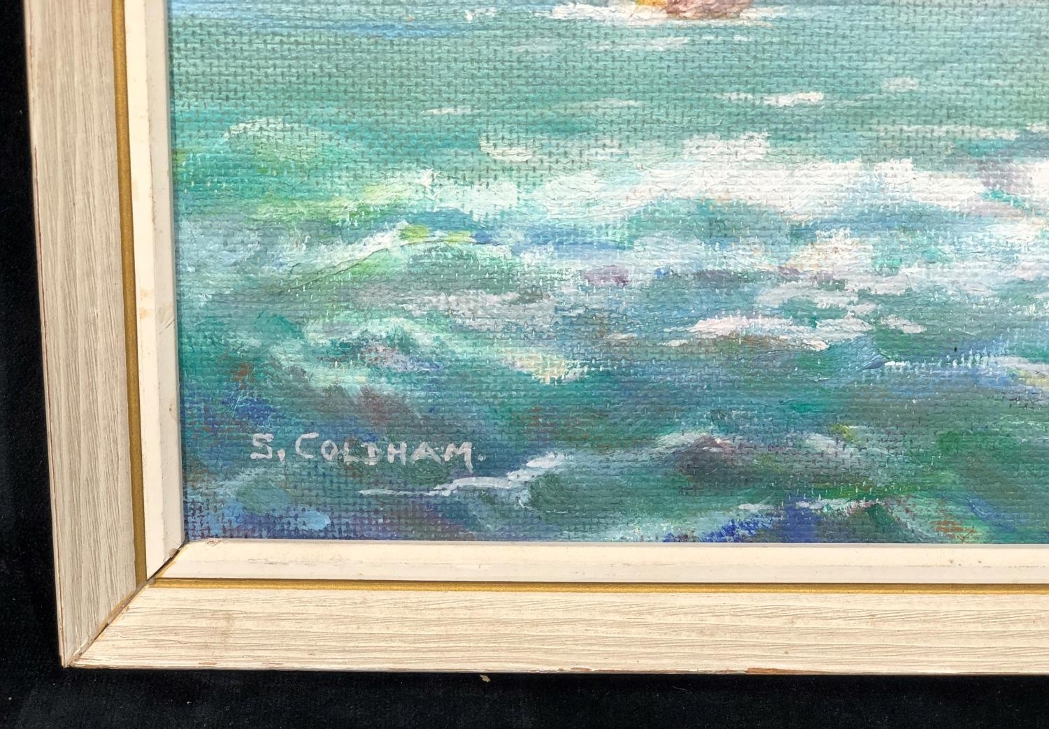 Artwork by Sibyl Coldham, Wind & Sea, Made of oil on board