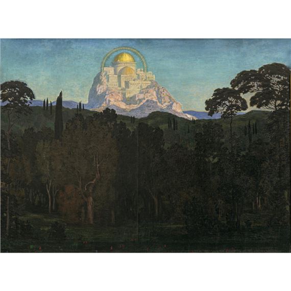 Gralsburg by Ludwig von Hofmann, (19)16