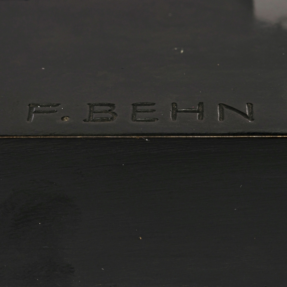 Artwork by Fritz Behn, Panther, Made of Bronze, black brown patinated